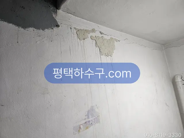 Leak Detection & Repair — Damp patch spreading down a wall — the leak is usually above the stain